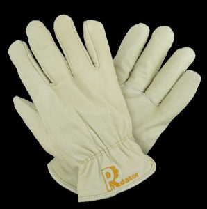 Leather Work Gloves, open cuff
